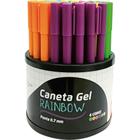 Caneta GEL Rainbow 0.7MM 6CORES - Leonora