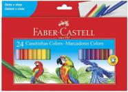 Caneta hidrografica 24 cores - estojo cartao - FABER CASTELL