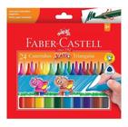 Caneta Hidrográfica 24 Cores Jumbo Faber-castell