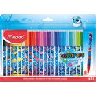Caneta Hidrografica Color Peps Ocean Life 24 Cores Maped 845703