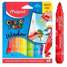 Caneta Hidrografica Colorpeps Window 6 Cores - Maped