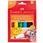 Caneta Hidrográfica Faber-Castell Jumbo 6 Cores