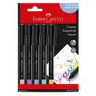 Caneta Hidrográfica Faber-castell Supersoft 1.0 5 Cores Pastel - FABER CASTELL