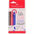 Caneta Hidrográfica Fine Pen 0.4 - 3 Cores - Faber-Castell - Faber Castell