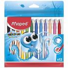 Caneta hidrografica ocean polvo com 12 cores - 845912 - MAPED