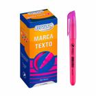 Caneta Marca Texto Fluorescente Rosa A2002 Brw - C/12un