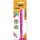 Caneta marca texto marking rosa bic