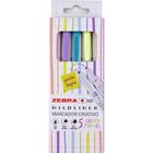 Caneta Marca Texto Mildliner 5 Cores Pastel Estojo - Newpen