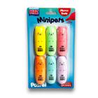 Caneta Marca Texto Minipets C/6 Cores Pastel Kaz