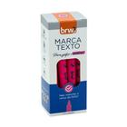 Caneta Marca Texto Rosa BRW Caixa com 12 un.