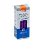 Caneta Marca Texto Violeta BRW Caixa com 12 un.