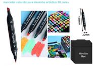 Caneta Marcador para Colorir Desenho Professional, Pontas Duplas