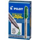 Caneta Para Retroprojetor 2.0mm Marcador Verde Pilot 12 Und