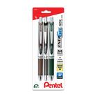 Caneta Pentel Energel RTX - Gel Líquido 0,7 mm - Cores Camo Sépia, Preto e Verde