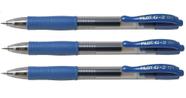 Caneta Pilot Rollerball Gel G-2 - 0.7 Azul x 3 unidades