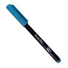 Caneta Pincel Brush Pen Azul Electric Neon Newpen