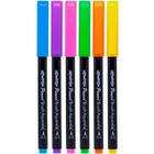 Caneta Pincel Brush Pen Lettering 6 cores Neon Marca Newpen