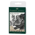 Caneta Pitt Artist Faber Castell Black 8 Canetas