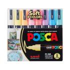 Caneta Posca Soft Color Tons Pastel Uni Ball PC-5M 8 Cores