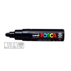 Caneta Posca Uni Ball PC-7M Ponta Cônica Grossa de Acrílico 5.5 mm - Cor: Black - UNIBALL