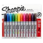 Caneta Sharpie Brush Blister Com 12 Cores - Imex