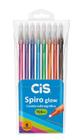 Caneta Spiro, Spiro Clean e Spiro Glow Sortidas Com 8 Unidades - Cis