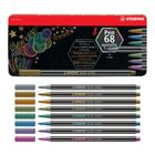 Caneta Stabilo Pen 68 Metallic Hidrográfica Premium 8 cores