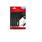 Caneta supersoft pen 1.0mm pastel 5 cores faber-castell