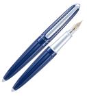 Caneta Tinteiro Diplomat Aero Midnight Blue Lacquer Ouro 14K