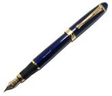 Caneta Tinteiro Jinhao X450 Azul Com Dourado