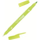 Caneta Tombow Twin Tone Dual Tip Verde Amarelado