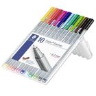 Caneta Triplus Fineliner 0.3mm STAEDTLER 10 cores