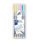 Caneta Triplus Fineliner 6 Cores Staedtler