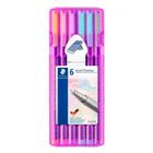 Caneta Triplus Fineliner Pastel Staedtler 0.3mm - 6 cores