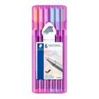 Caneta Triplus Fineliner Staedtler Pastel 0.3Mm 6 Cores