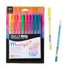 Canetas de gel SAKURA Gelly Roll Moonlight 10 Bold Point, pacote com 10