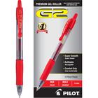 Canetas de rolo de gel Pilot G2 Premium Bold Point 1 mm vermelhas x12