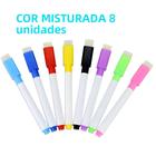 Canetas Magnéticas Coloridas Para Quadro Branco, Conjunto De 8 Peças Com Borracha Embutida Para