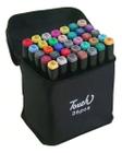 Canetas Touch 36 Cores Permanente - Kit Completo com Ponta Dupla para Criatividade