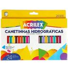 Canetinha Hidrográfica Acrilex 24 Cores Grande