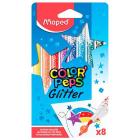 Canetinha Hidrográfica Color'Peps Glitter Estojo com 8 Cores da Maped Ref FR84580800