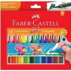 Canetinha Hidrográfica Faber Castell Jumbo Triang 24 Cores