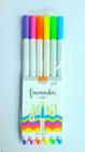 Canetinha Hidrografica Fine Marker Neon 1.0 mm Estojo 6 Cores - BRW