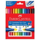 Canetinha Hidrografica Vai E Vem 12 Cores Faber-castell
