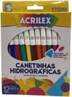 Canetinha Hidrográficas - Contém 12 Unidades - ACRILEX