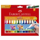 Canetinha jumbo 12 cores faber castell