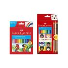 Canetinha + Lápis de Cor Caras e Cores FABER-CASTELL (Kit/Unid)