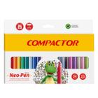 Canetinha Mirim Neo-Pen Compactor 2,0 com 24 cores - compactor neo pen