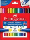 Canetinha Vai e Vem 12 Cores, Faber-Castell