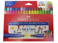 Canetinha Vai E Vem 36 Cores Faber Castell